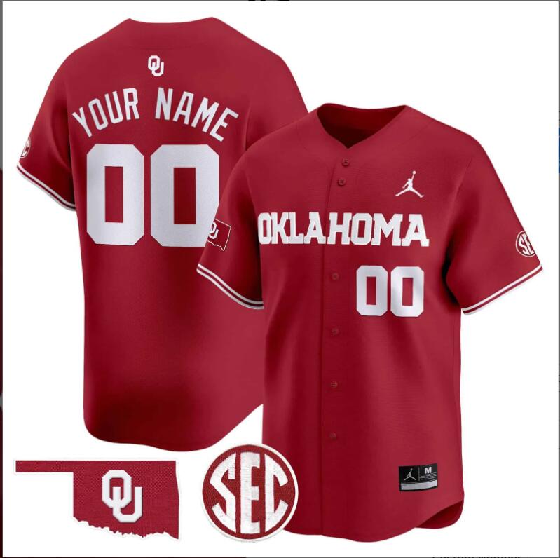 Men Oklahoma Sooners 2024 Vapor Premier custom Limited NCAA jerseys->customized nfl jersey->Custom Jersey